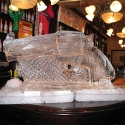 Gun slinger's Wild West revolver Vodka Luge from Passion for Ice