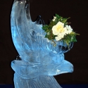 Dolphin with basket on back Ice Sculpture 