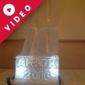 Initials AK and DK Vodka Luge from Passion for Ice