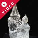 St Basil's Cathedral Single Block Ice Sculpture from Passion for Ice