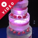 Three-tier Wedding Cake Vodka Luge from Pasion for Ice