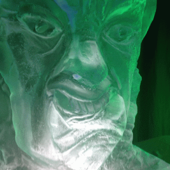Devils Head close-up - Number 2 Vodka Luge from Passion for Ice