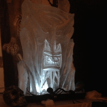 Devils Head close-up  - Number 3 Vodka Luge from Passion for Ice