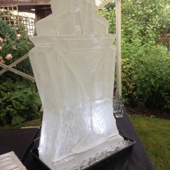 Martini Glass Vodka Luge from Passion for Ice