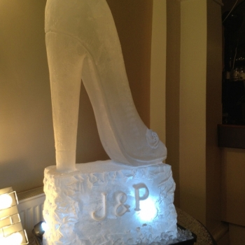 Glass Slipper Vodka Luge from Passion for Ice