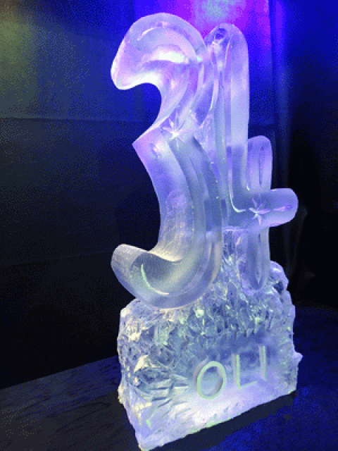 Number 34  hand-carved Vodka Luge from Passion for Ice