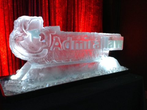Admiral Law Logo Ice Sculpture from Passion for Ice