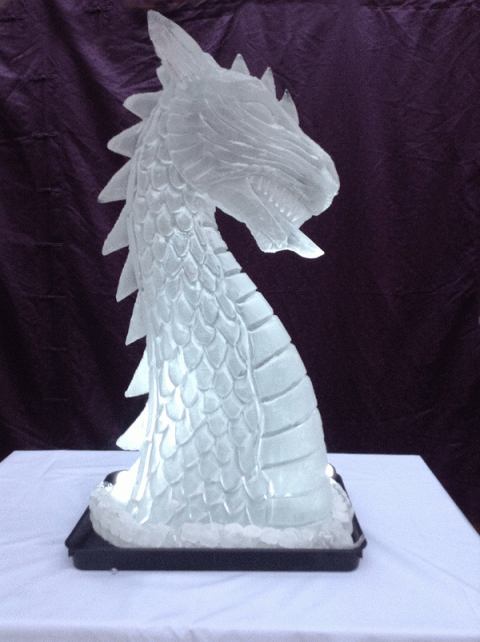 Dragon's Head Vodka Luge from Passion for Ice