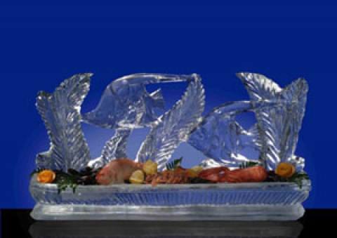 Fish Display Ice Sculpture Centre Table Piece