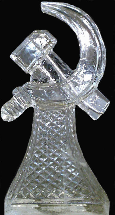 Hammer and Sickle Vodka Luge from Passion for Ice