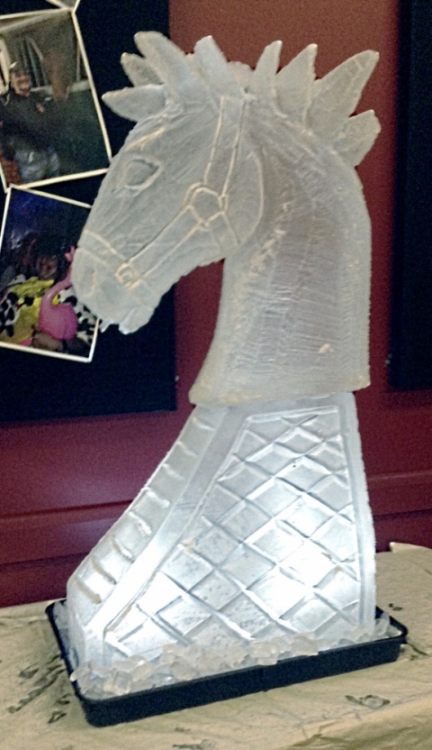 Horse Head Vodka Luge from Passion for Ice