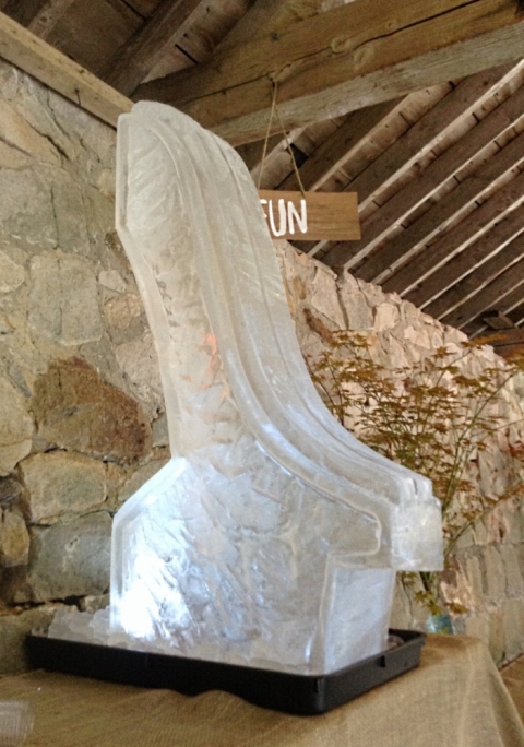 Wedding Ski Jump Vodka Luge from Passion for Ice