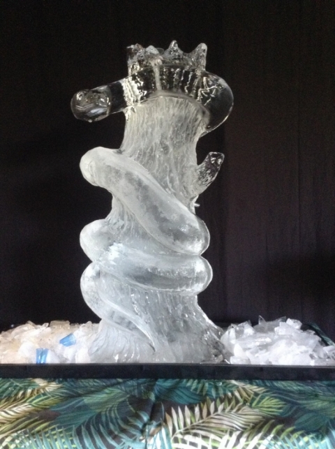 Snake wrapped around a tree Vodka Luge from Passion for Ice